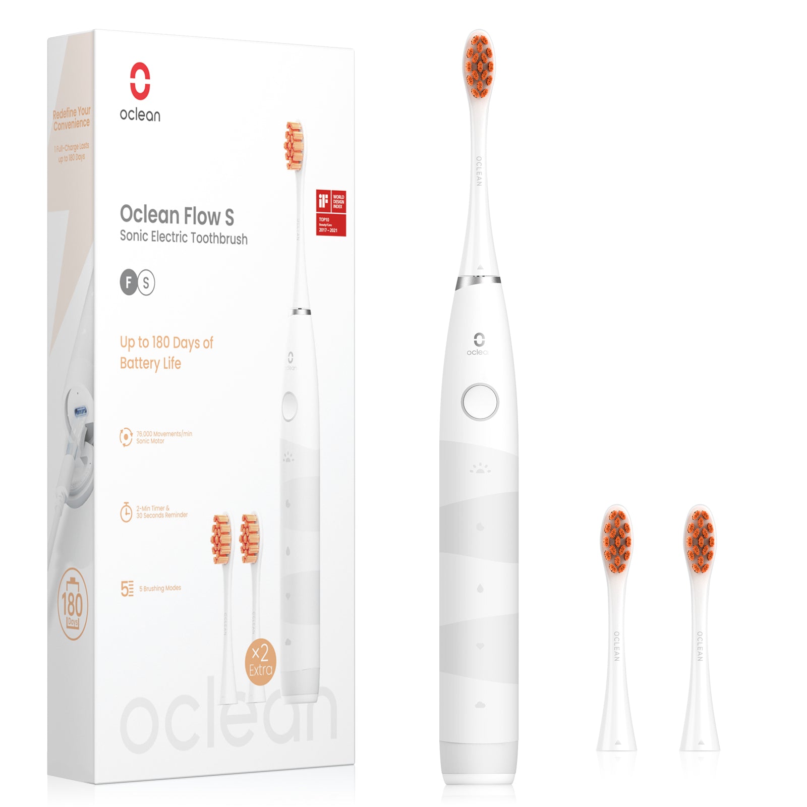 Oclean Flow Sonic elektrisk tandborste-Tandborstar-Oclean Global Store