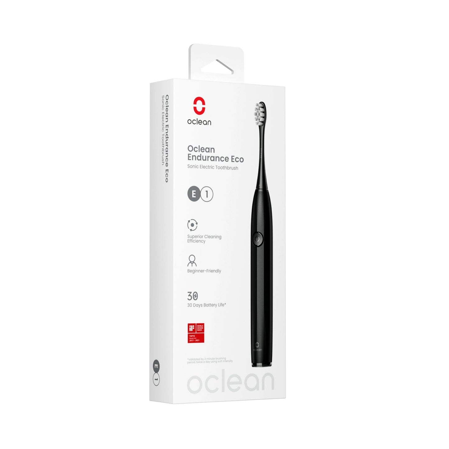 Oclean Endurance Eco Sonic Toothbrush Package - Black