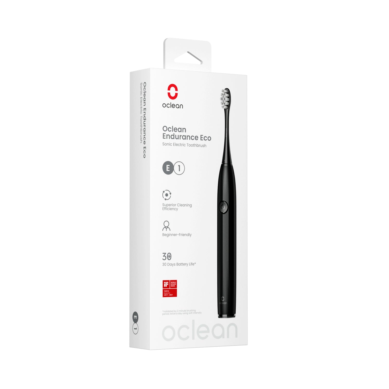 Oclean Endurance Eco Sonic Toothbrush Package - Black