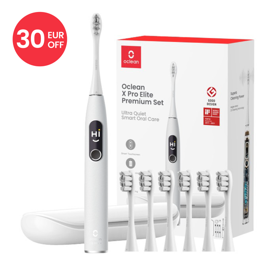 Oclean X Pro Elite Premium Set - Grå med 30 EUR rabatt