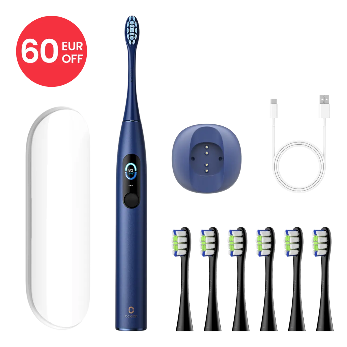 Oclean X Pro Premium-paket - Blå 60 EUR rabatt